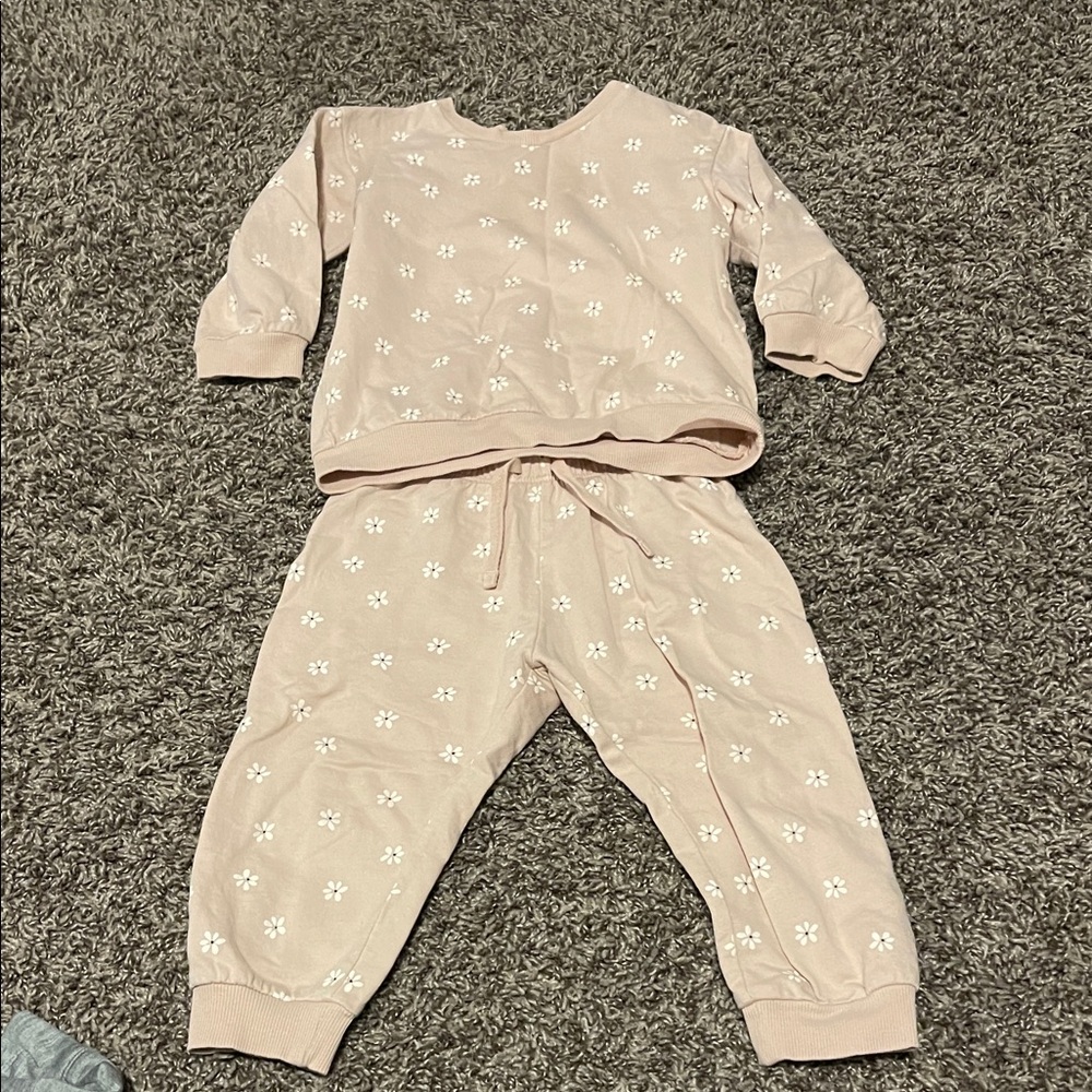 H&M Kids Pink with Floral Print Set